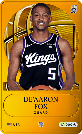 De'Aaron Fox - limited