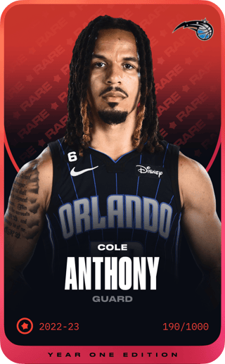 Cole Anthony - rare