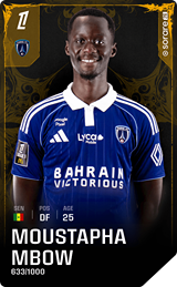 Moustapha Mbow - limited