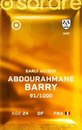 Abdourahmane Barry - limited