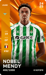 Nobel Mendy card