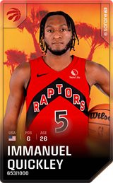 Immanuel Quickley - limited