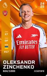 Oleksandr Zinchenko - limited