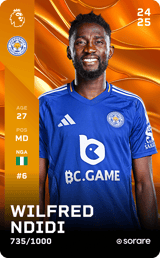Wilfred Ndidi - limited