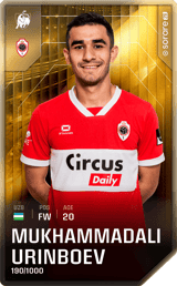 Muhammadali Oʻrinboyev - limited