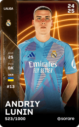 Andriy Lunin - limited