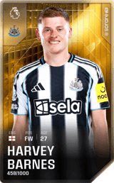 Harvey Barnes - limited