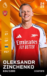 Oleksandr Zinchenko - limited