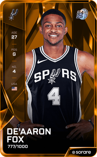 De'Aaron Fox - limited