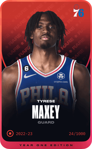 Tyrese Maxey - rare