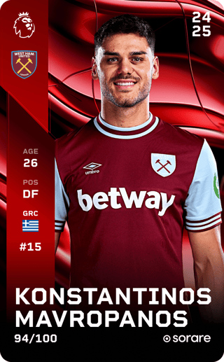 Konstantinos Mavropanos - rare