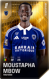 Moustapha Mbow - limited