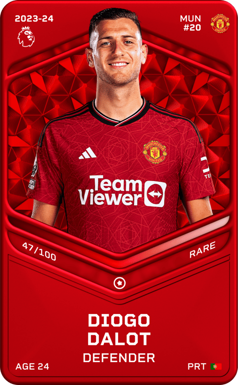 Diogo Dalot - Adrenalyn XL Premier League 2023/24 card