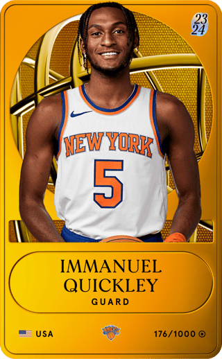 Immanuel Quickley - limited