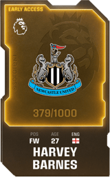 Harvey Barnes - limited