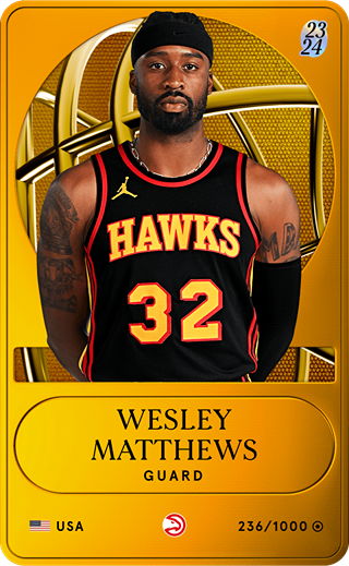 Wesley Matthews - limited