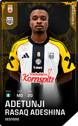 Adetunji Adeshina - limited