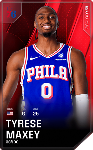 Tyrese Maxey - rare