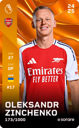 Oleksandr Zinchenko - limited