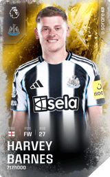 Harvey Barnes - limited