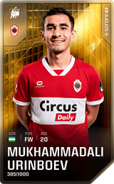 Muhammadali Oʻrinboyev - limited