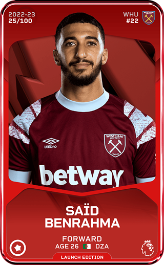 Saïd Benrahma - rare