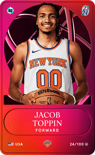 Jacob Toppin - rare