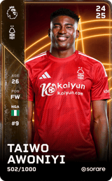 Taiwo Awoniyi - limited