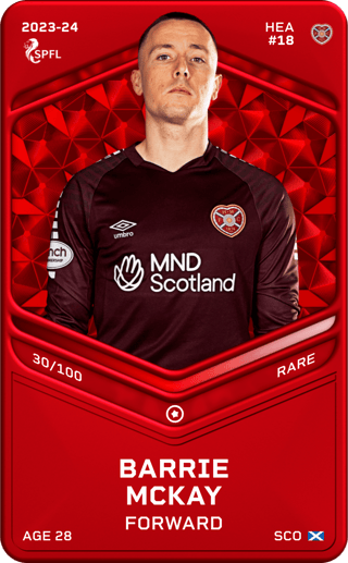 Barrie McKay - rare