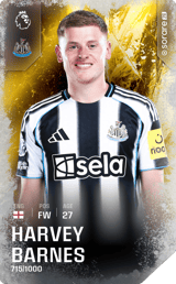 Harvey Barnes - limited