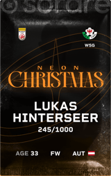 Lukas Hinterseer - limited
