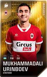 Muhammadali Oʻrinboyev - limited