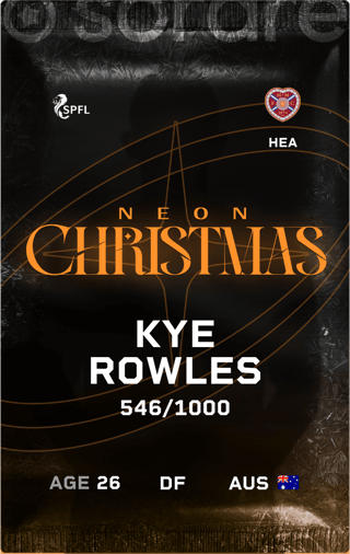 Kye Rowles - limited