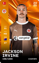 Jackson Irvine - limited