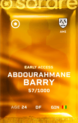 Abdourahmane Barry - limited