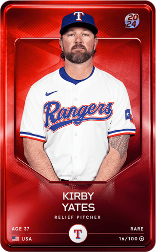 Kirby Yates - rare