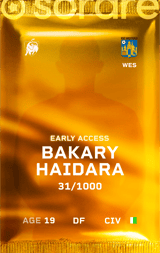 Bakary Haidara - limited