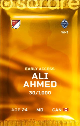 Ali Ahmed - limited