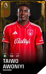 Taiwo Awoniyi - limited