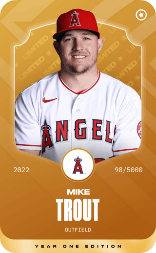 Mike Trout 2022 Topps Base Card #27 Los Angeles Angels