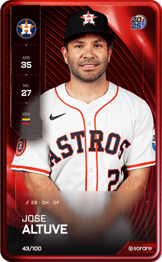 Jose Altuve - rare
