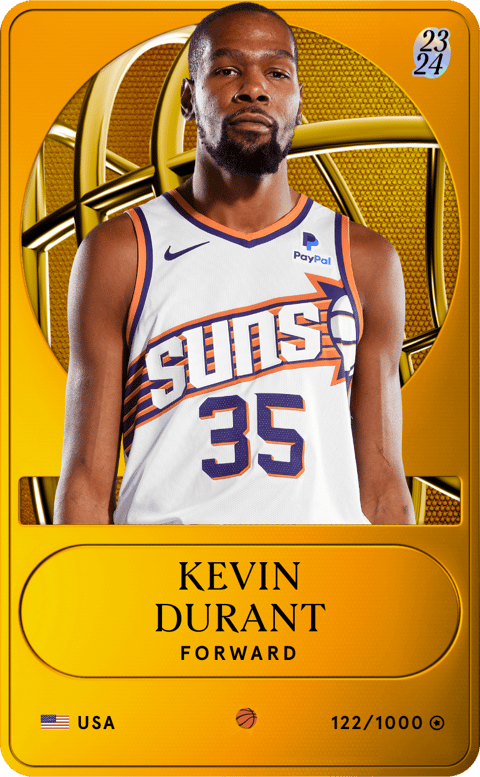 Kevin durant hotsell jersey card