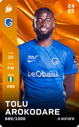 Tolu Arokodare  - limited