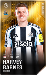 Harvey Barnes - limited