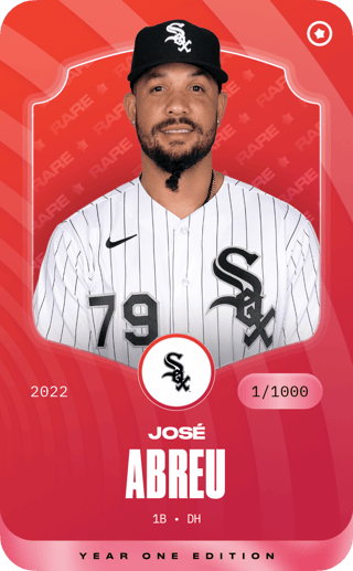  Jose Abreu Gallery Collectible Baseball Card- 2022