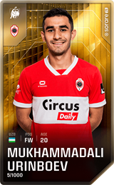 Muhammadali Oʻrinboyev - limited