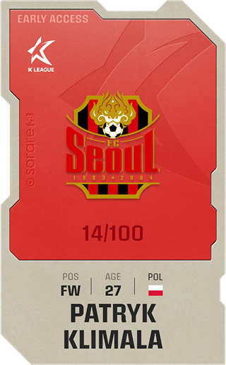 Patryk Klimala - rare