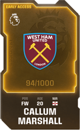 Callum Marshall - limited