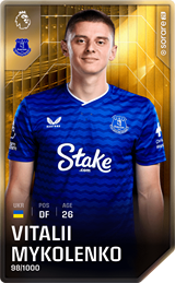 Vitalii Mykolenko - limited