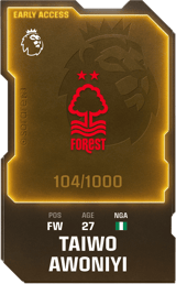 Taiwo Awoniyi - limited